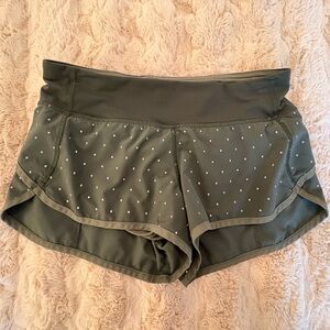 Lululemon Athletica Dark Green Athletic Shorts